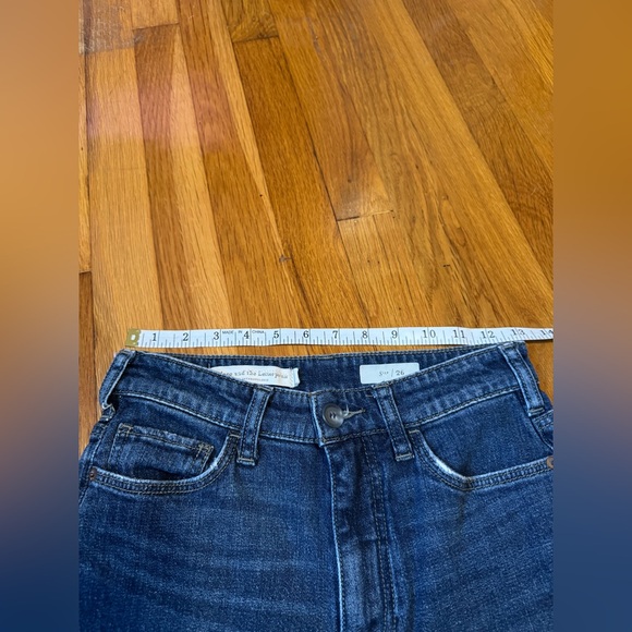 pilcro and leatherpress cuffed straight leg jeans by anthropologie - Picture 7 of 7